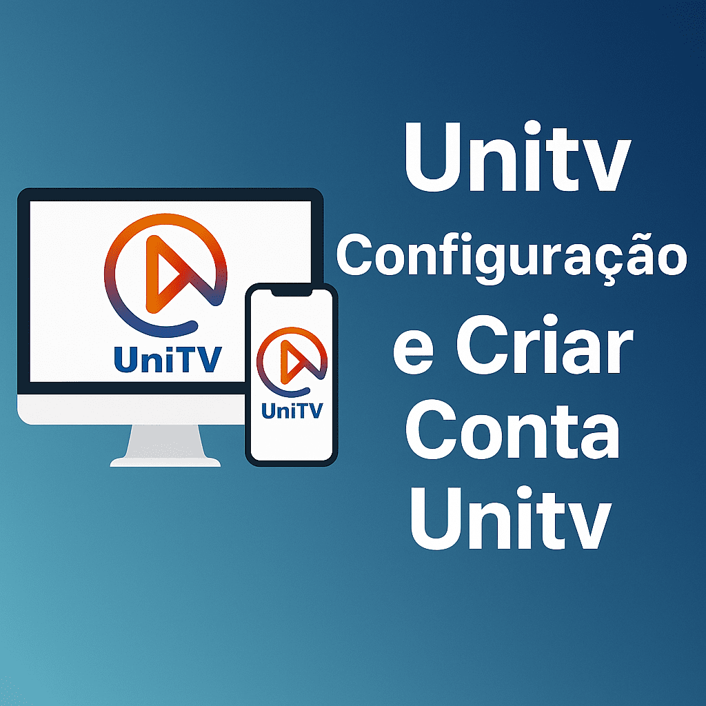 Unitv Configuração e Criar Conta Unitv