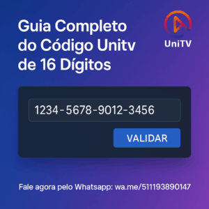 Código Unitv de 16 Dígitos